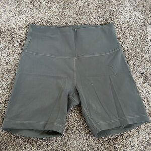 Lululemon biker shorts, Sage green, size 8, 6”